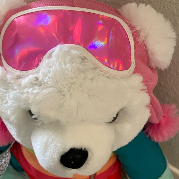 Snowflake Teddy Plush 2023 / 18” Girl Holiday Ski - Picture 6 of 7